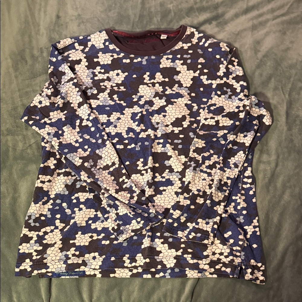 Robert Graham Blue and White Long Sleeve Shirt